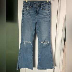 American Eagle Outfitters Light Blue Flare Jeans